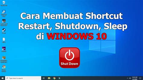 Cara Mudah Buat Shortcut Shutdown di Windows (10 words)